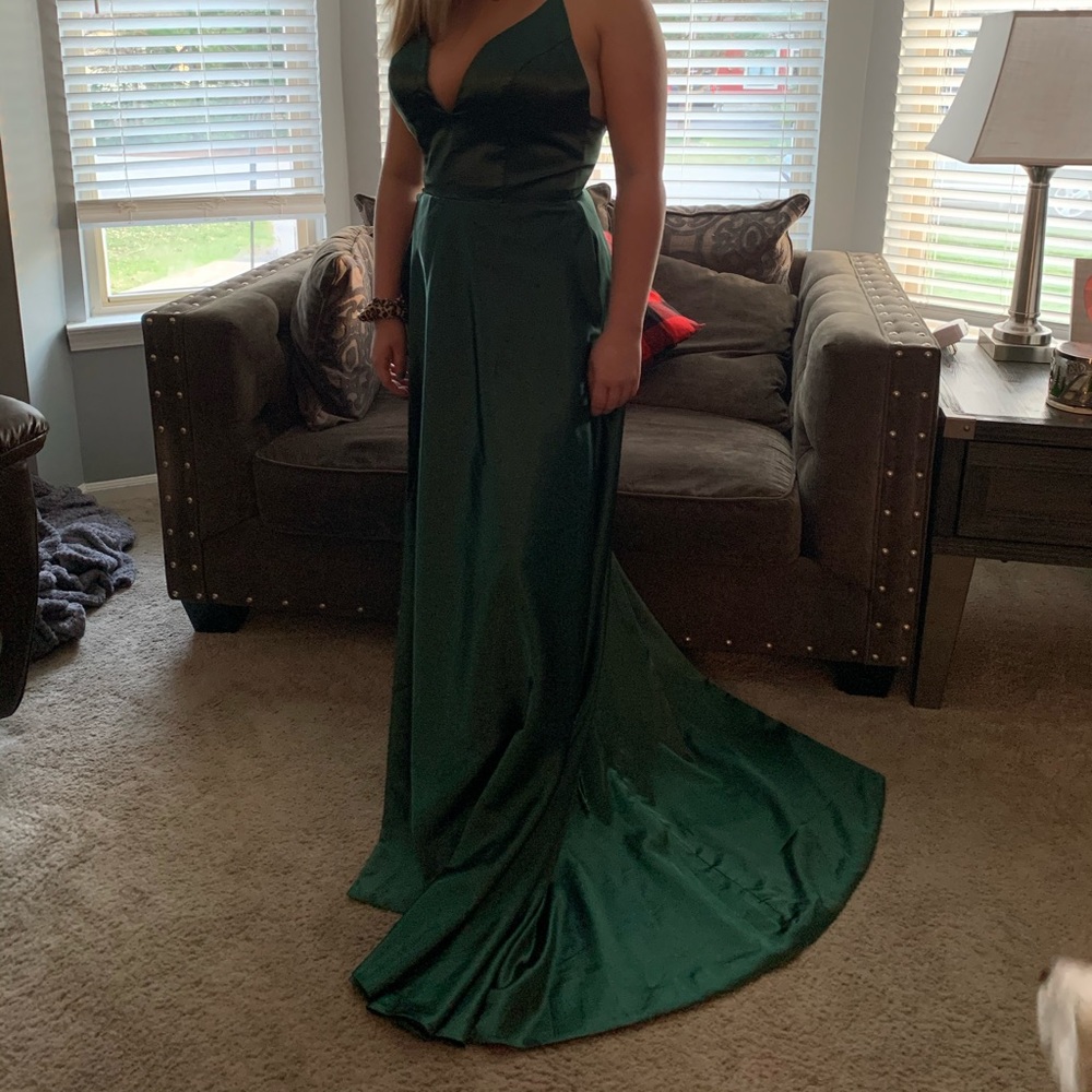 Mermaid Emerald Green Prom Dress